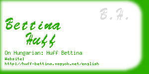 bettina huff business card